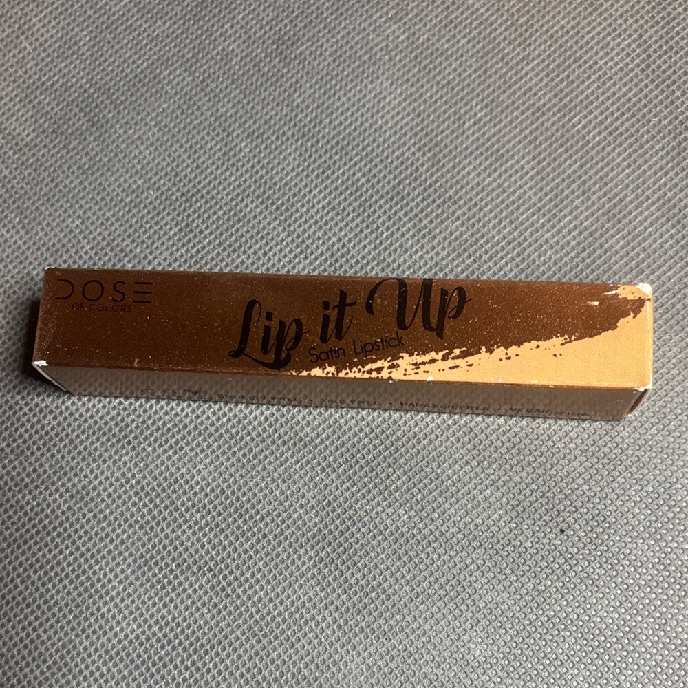 Dose of Colors Lip it Up Satin Lipstick - Gold Packaging